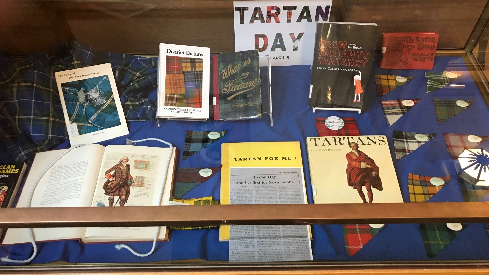 Tartan Day museum display