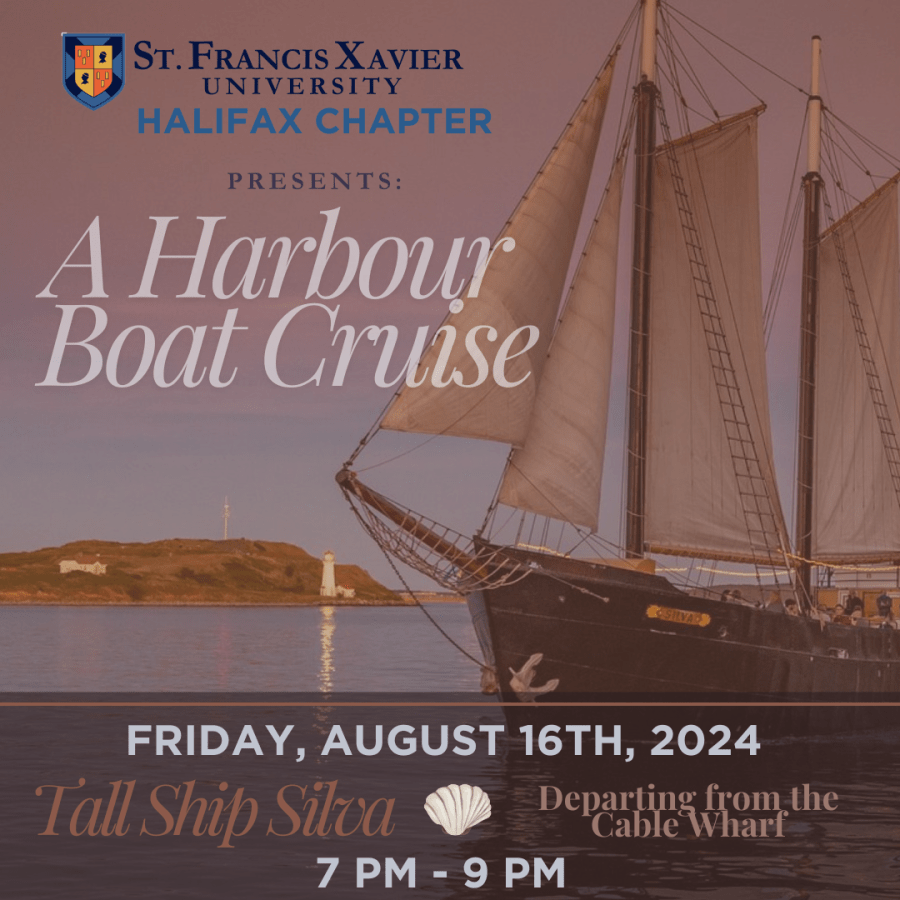 Promotional graphic for Halifax Harbour Boat Cruise event