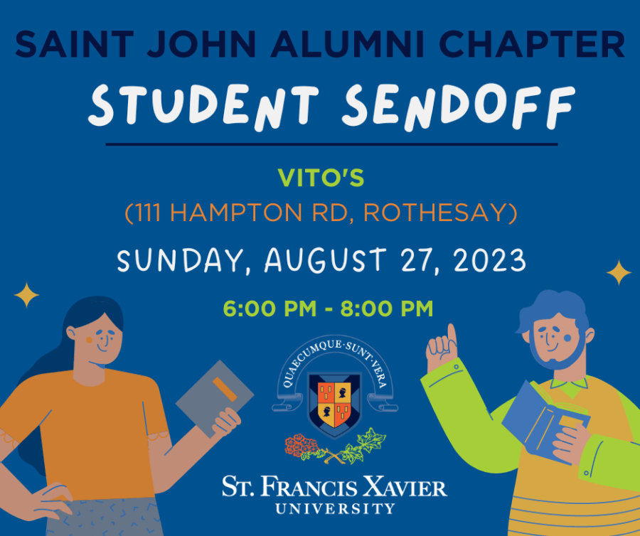 Poster for Saint John Alumni Student Sendoff