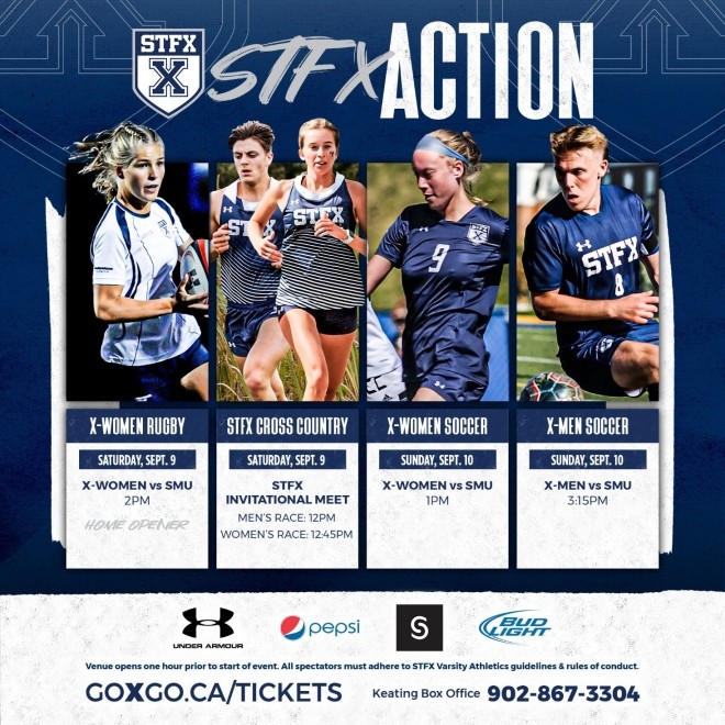 Poster for StFX sports events